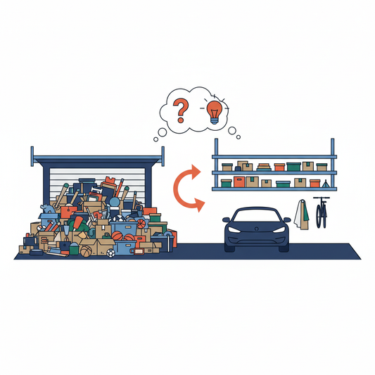 Illustration for Discover Durable American-Made Ceiling Storage: Maximize Garage Space Without Motors