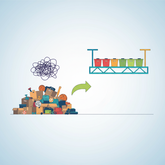 Illustration for Quality Overhead Garage Storage: Securely Store Heavy Boxes and Declutter