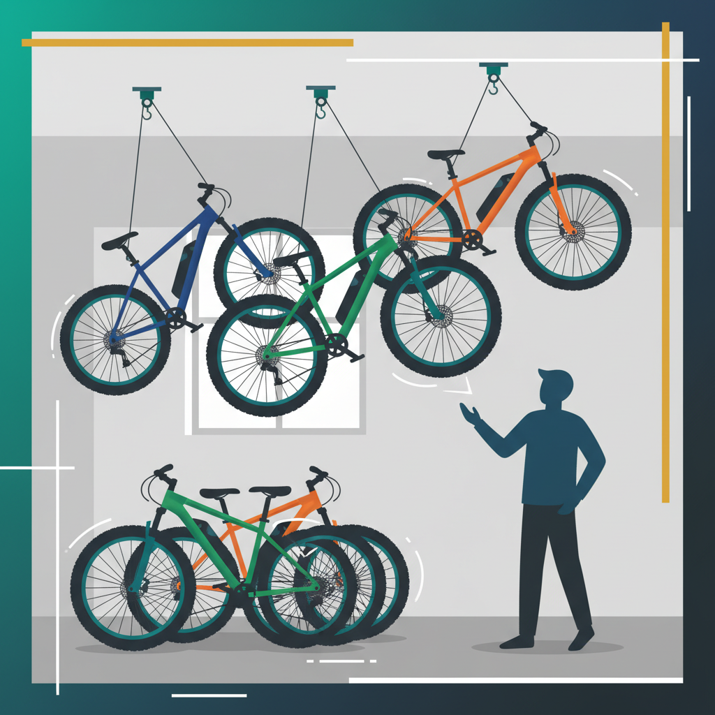 Illustration for Securely Store Multiple Heavy Bikes: Ceiling Sam's Simple Overhead Solutions for Your Garage