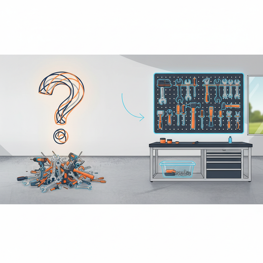 Illustration for Achieve a Clutter-Free Garage: Durable & Accessible Tool Organization Ideas for Homeowners