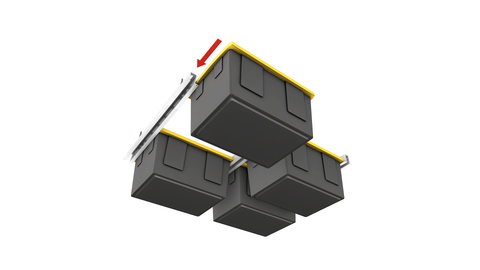 Bin Slide | 120lbs Load Capacity | 4 Bins | BS