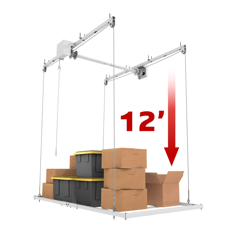 Retractable Ceiling Storage System Retractable Storage Solutions | Ceiling SAM® – CeilingSAM