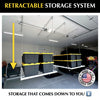 Ceiling SAM® Retractable 4’ x 8’ Overhead Garage Storage Rack - 12 Foot Drop