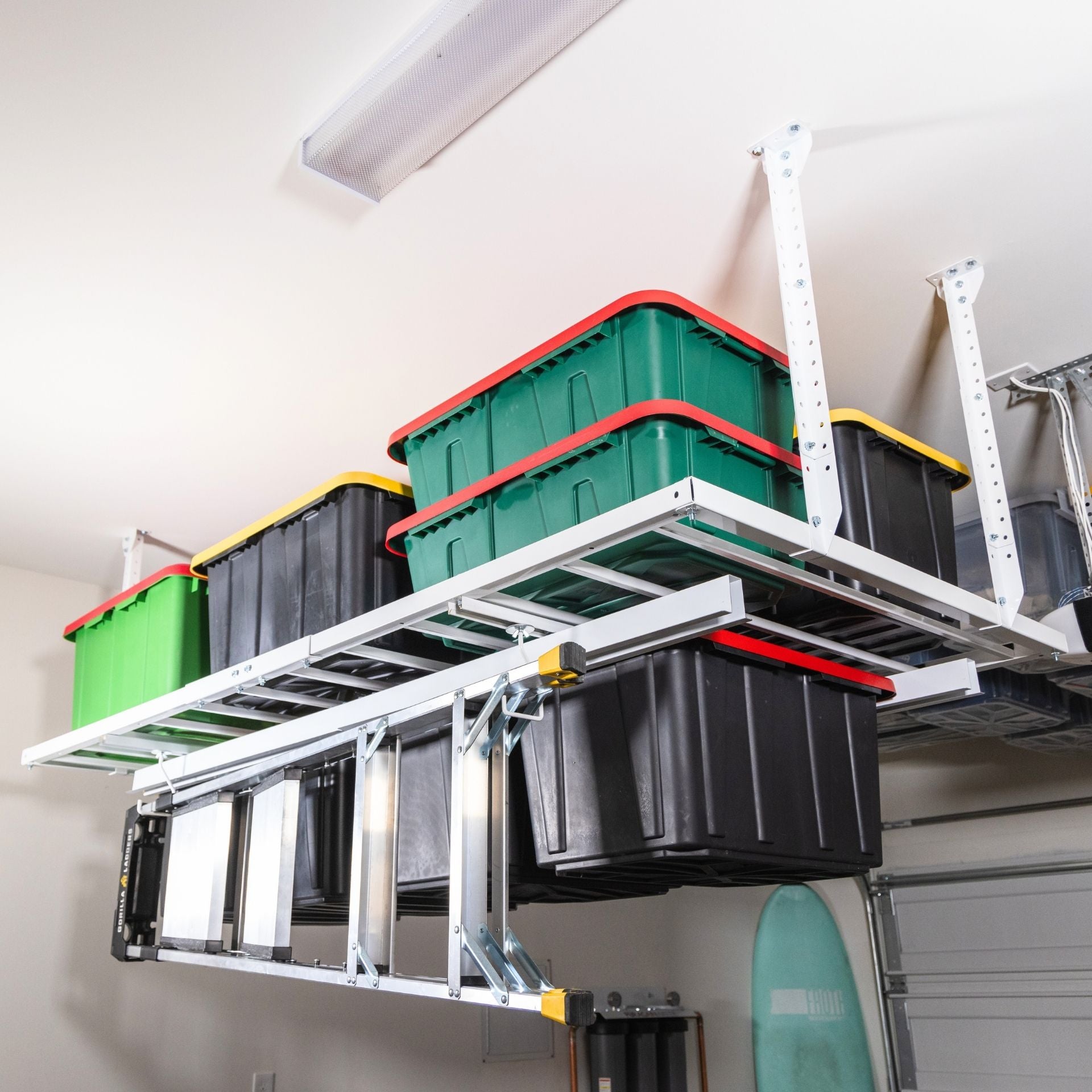 Sliding Ceiling Storage Rails Ceiling-Mounted Sliding Storage | Ceiling SAM® – CeilingSAM