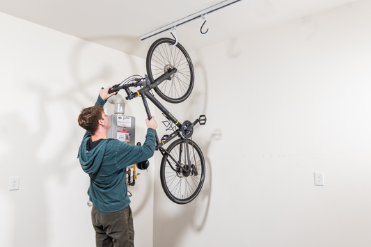Bike Slide | 150lbs Load Capacity | 2 Hooks | BKS (Ceiling Mount)