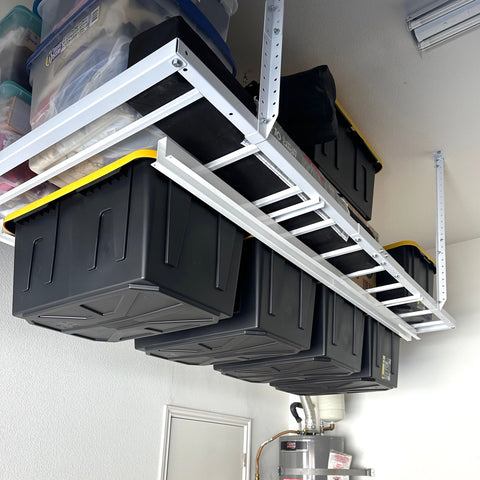 Ceiling SAM® 3-IN-1 Ceiling Storage – 4x8, Tote Slide & Rack