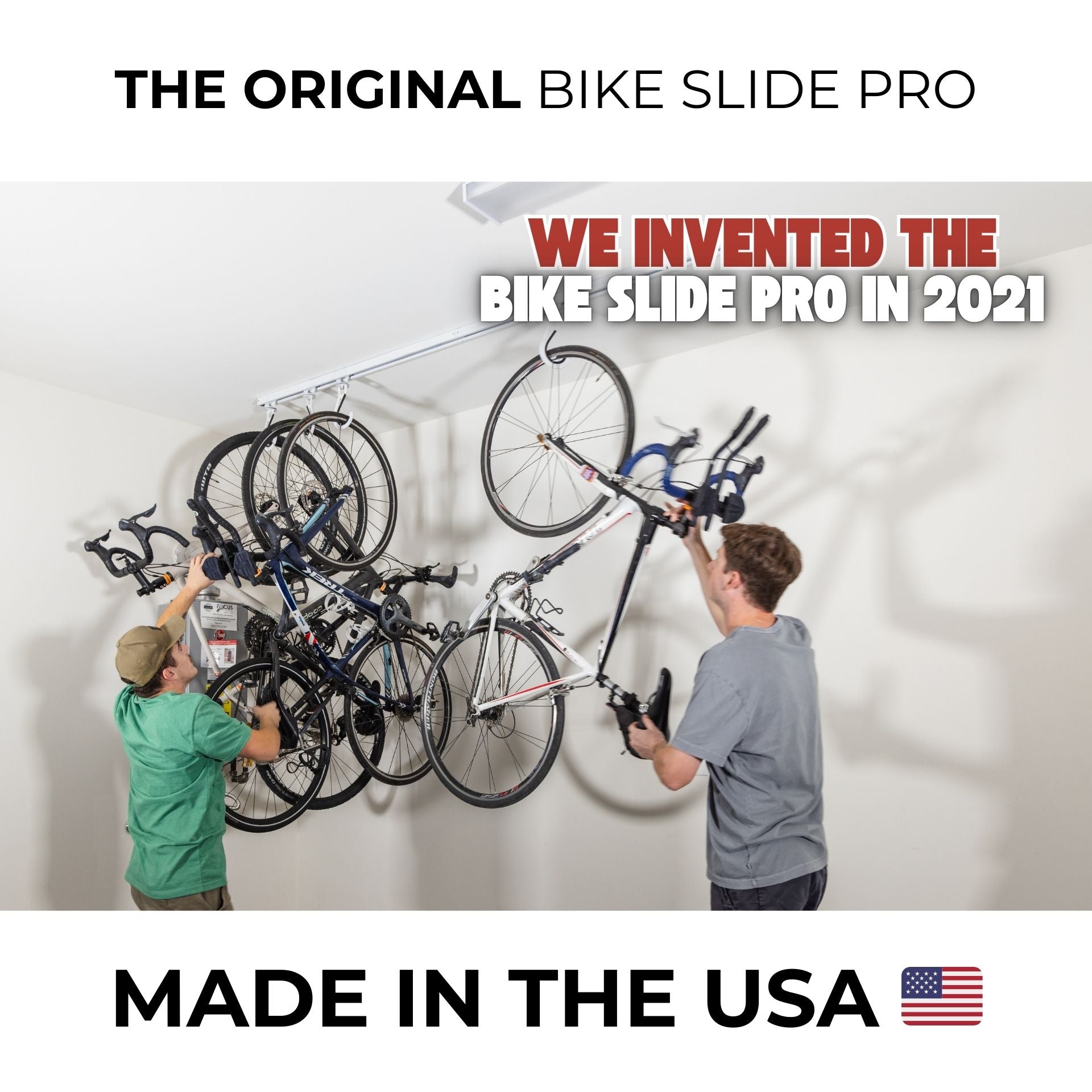 CeilingSAM Bike Slide Pro with bike loaded