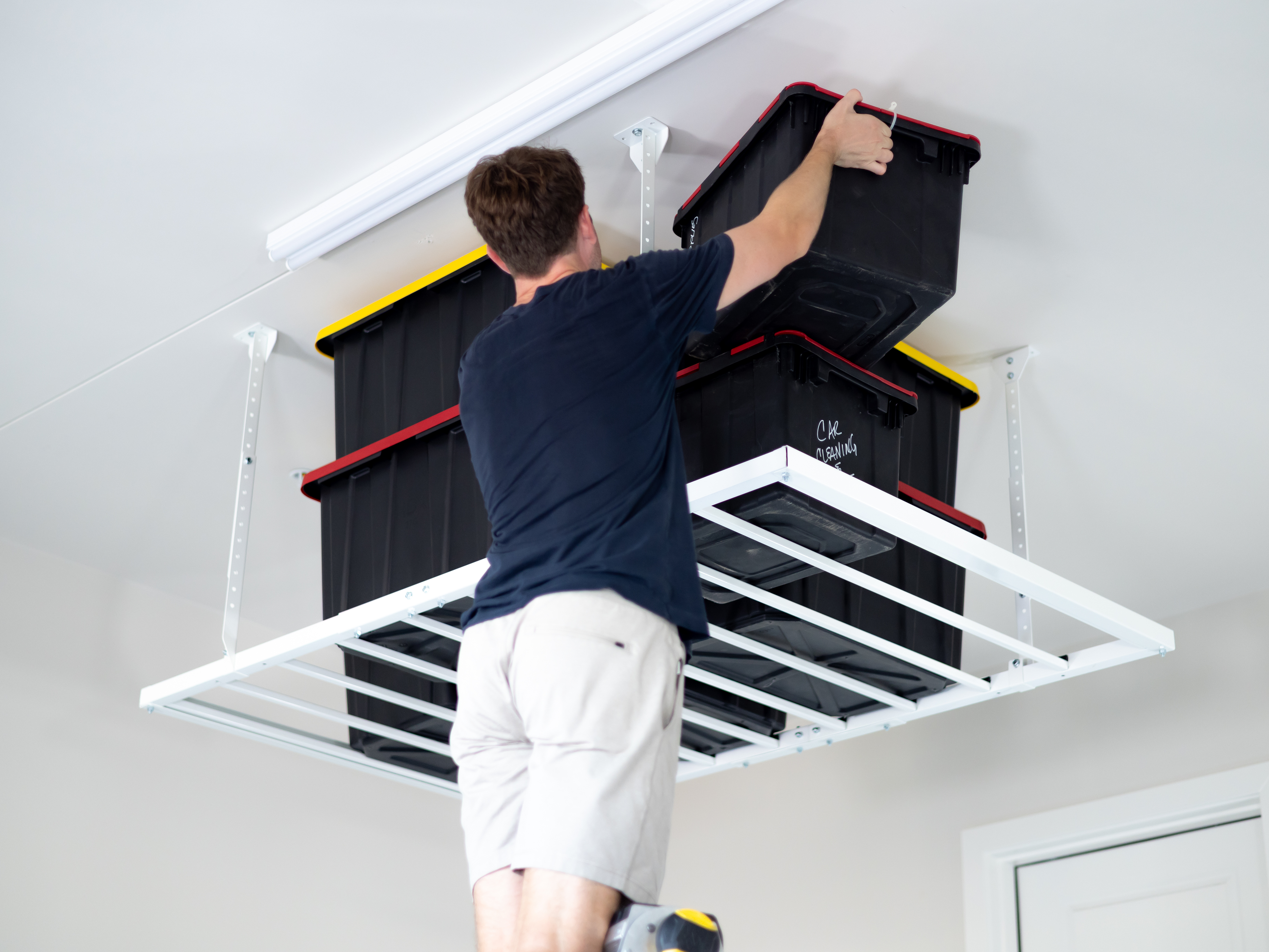 Ceiling-Mounted Sliding Storage | Ceiling SAM® – CeilingSAM