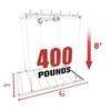 4' x 6' Retractable Garage Storage Lift (8-Foot Drop, 400 lb Capacity)