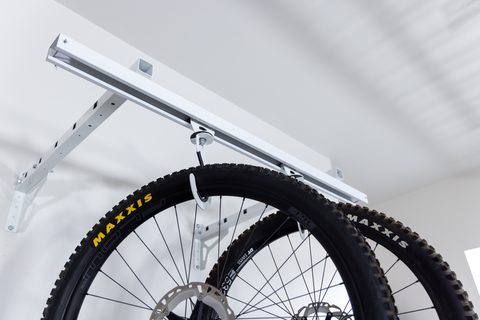 Bike Slide | 150lbs Load Capacity | 2 Hooks | BKS (Ceiling Mount)