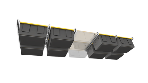 Bin Slide | 120lbs Load Capacity | 4 Bins | BS