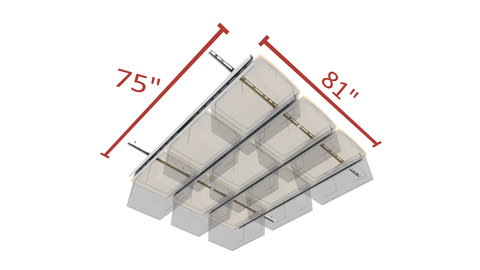 Tote Slide Pro | 9-15 Totes | 450lbs Load Capacity | TSP