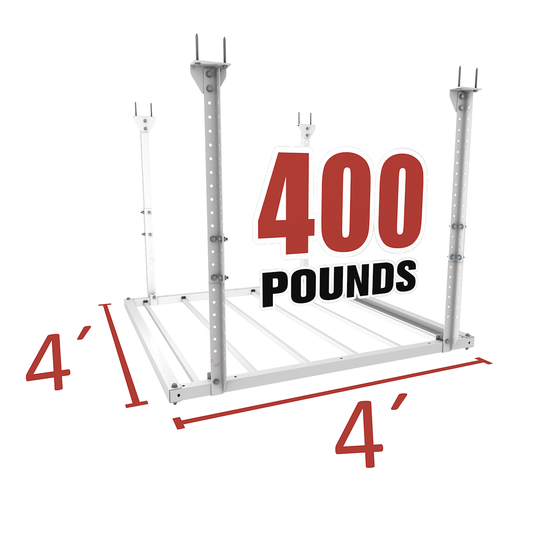 Heavy Duty 4'x4' Ceiling Storage Rack