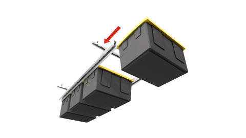 Tote Slide | 3-5 Totes | 150lbs Load Capacity | TS