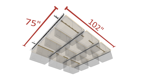 Tote Slide Pro | 9-15 Totes | 450lbs Load Capacity | TSP
