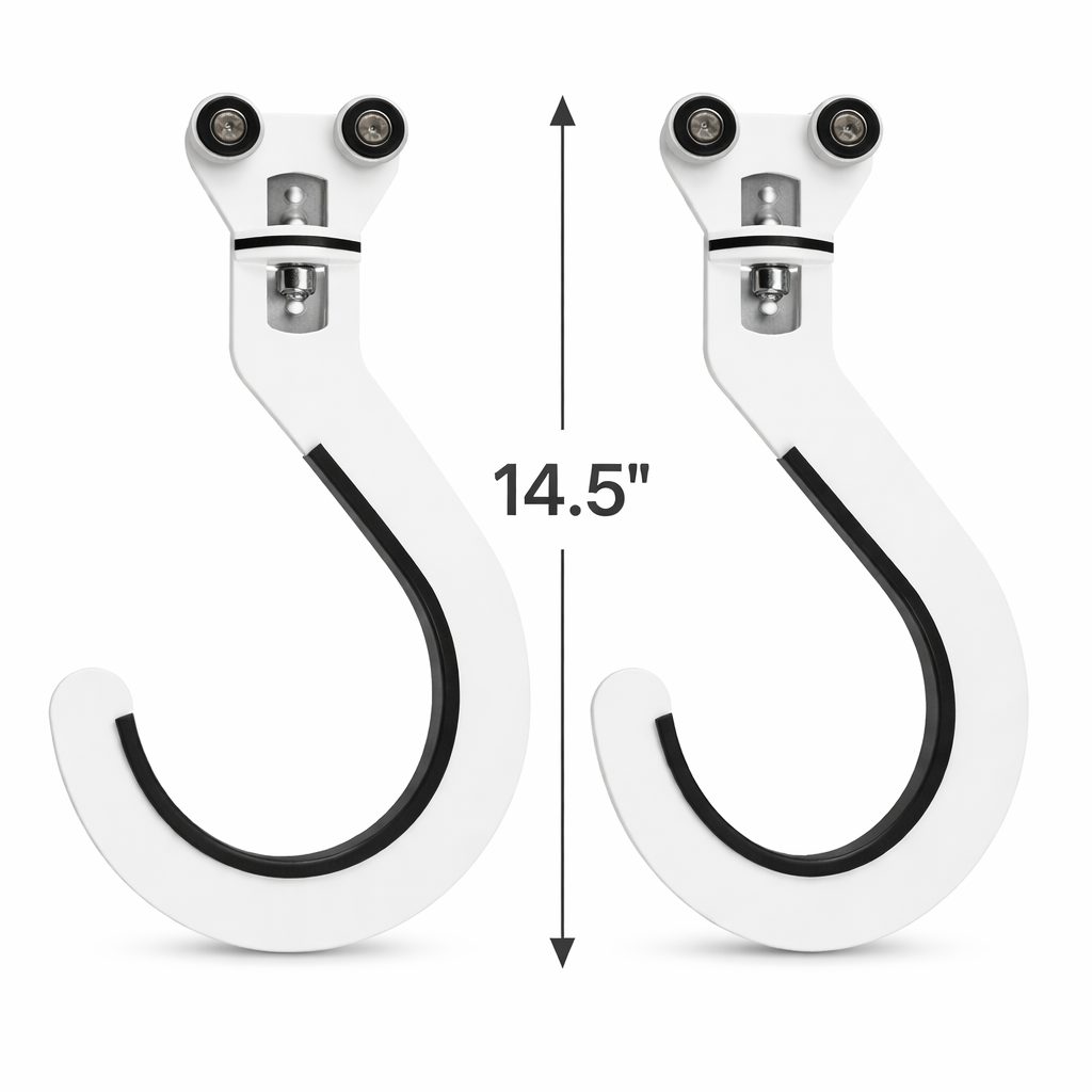 Pair of Bike Slide XL hooks, 14.5 inches tall
