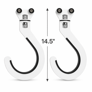 Pair of Bike Slide XL hooks, 14.5 inches tall